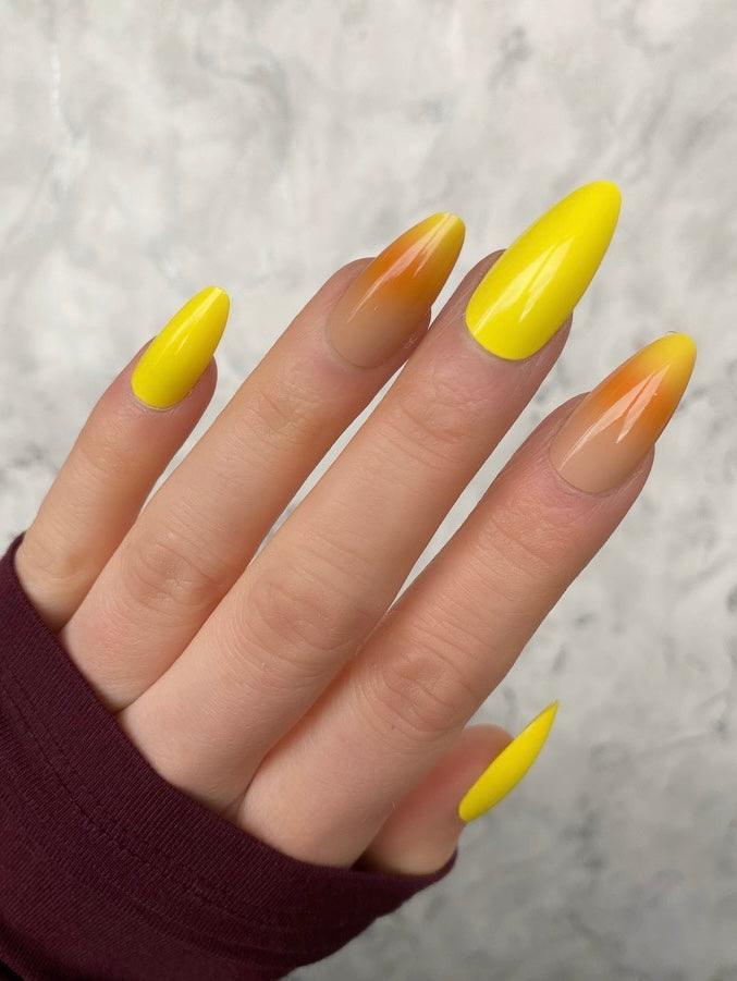Sunshine Ombre Long Almond - doobysnailsltd