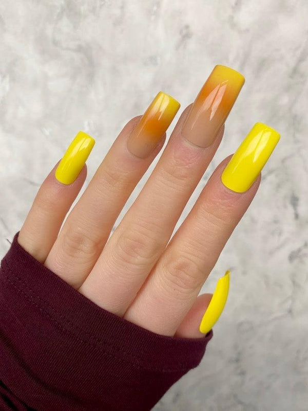 Sunshine Ombre Long Square - doobysnailsltd