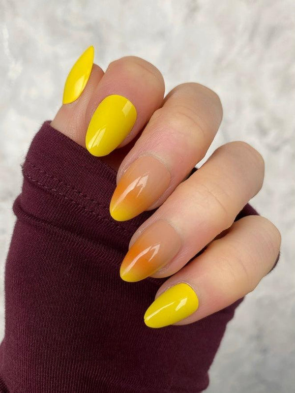 Sunshine Ombre Short Almond - doobysnailsltd