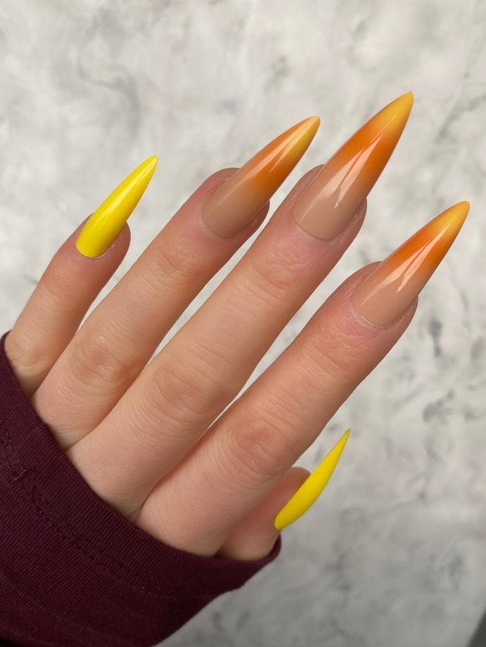 Sunshine Ombre Super Stiletto - doobysnailsltd
