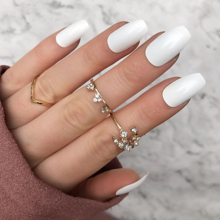 White Gloss Coffin - doobysnailsltd