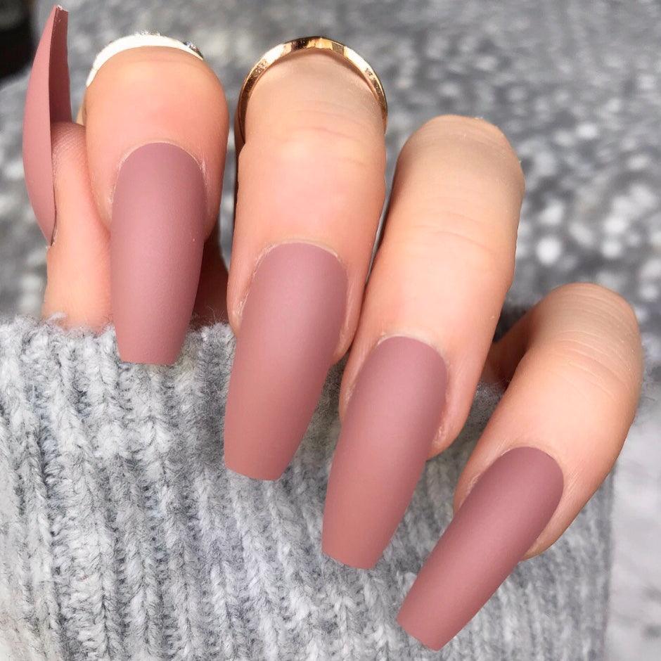 Deep Rose Matte Ballerina - doobysnailsltd