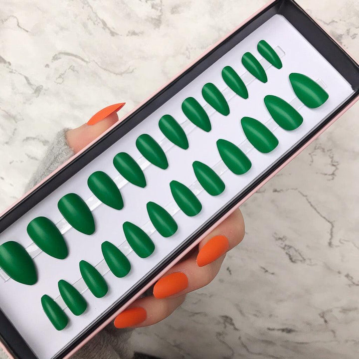 Leafy Green Matte Almond - doobysnailsltd