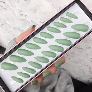 Sage Matte Long Stiletto - doobysnailsltd